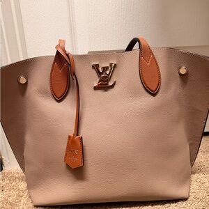 Louis Vuitton Tan and Brown Tote